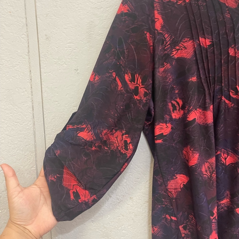 NOTATIONS - half button up blouse - Picture 5 of 5
